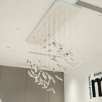 Moonlight Whispers Crystal Spiral Chandelier