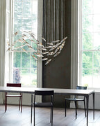 Modern Crystal Whispers LED Floating Light Artistic Chandelier for Hall