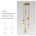 Moonshade Natural Marble Pendant Light