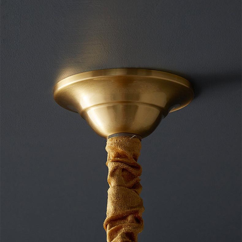 Brass Star Ceiling Light 7.9 Inch