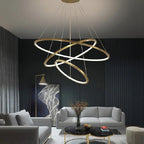 Multi Rings Modern Staircase Chandelier