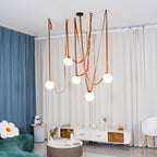 Multiple Belt Art Pendant Light
