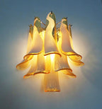Vintage Murano Caramel Wall Lights