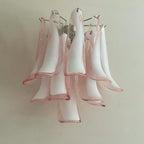 Vintage Murano Pink Wall Lights