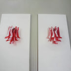 Vintage Murano Red Wall Lights
