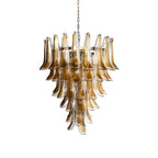 Murano Amber Glass Petals Chandelier