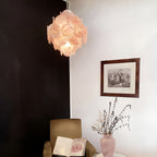 Murano Glass Pink Disks Chandelier 36