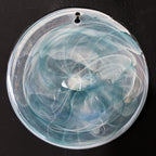 Murano Glass Blue Disks Chandelier