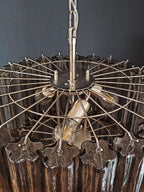Murano Glass Chandelier – 78 Tubes – Smoked