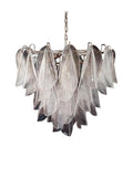 Murano Chandelier – Rondini – 57 Glass Leaves – Transparent