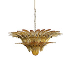 Murano Palmette Amber Chandelier