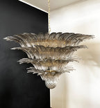 Murano Palmette Smoked Chandelier