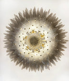 Murano Palmette Smoked Chandelier
