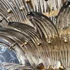 Murano Palmette Smoked Chandelier