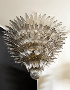 Murano Palmette Smoked Chandelier