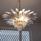 Murano Palmette Transparent Chandelier