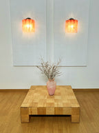 Murano Pink Glass Tube Wall Lamp