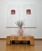 Murano Pink Glass Tube Wall Lamp
