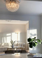 Murano Poliedri Transparent Ceiling Light