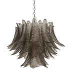 Murano Smoked Ferns Glass Chandelier