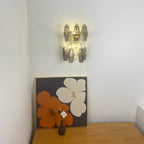 Murano Smoked Transparent Glass Wall Sconces