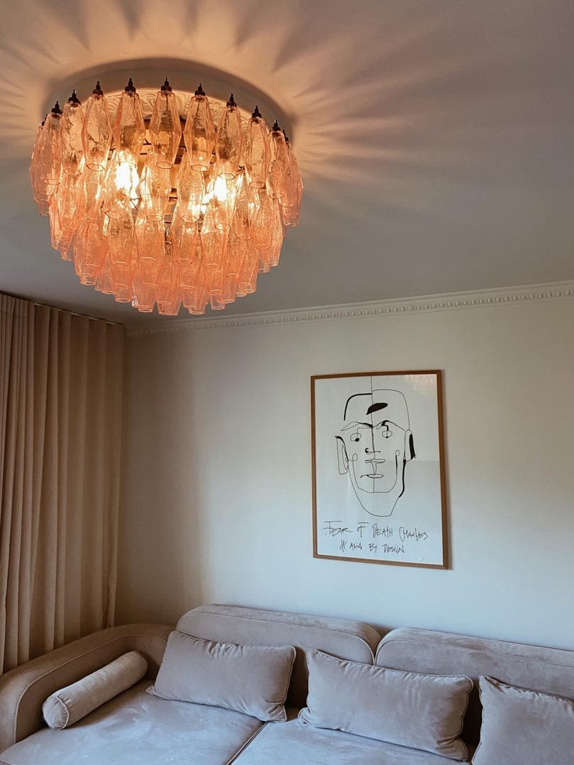 Murano Chandelier – Poliedri – 84 Glasses
