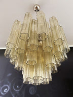 Murano Glass Yellow Chandelier – 36 Tubes