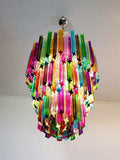 Murano Glass Chandelier – 184 Prisms – Multi
