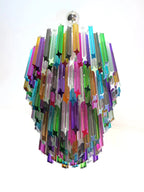 Murano Glass Chandelier – 184 Prisms – Multi