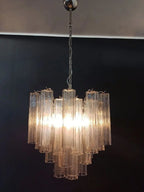 Murano Glass Chandelier – 36 Tubes – Smoked