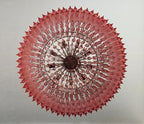 Murano Glass Chandelier – Triedri – 391 Prisms – Pink