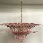 Murano Chandelier – Palmette – 58 Glass – Pink