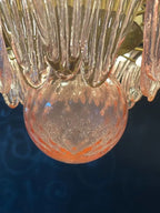 Murano Chandelier – Palmette – 58 Glass – Pink