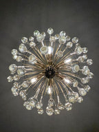 Vintage – Murano Glass Chandelier – Teardrop – 68 Drops – Clear