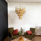 Amber Murano Glass Petals Chandelier
