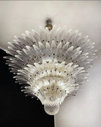 Murano Chandelier – Palmette – 163 Glasses – Smoked