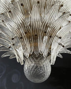 Murano Chandelier – Palmette – 163 Glasses – Smoked