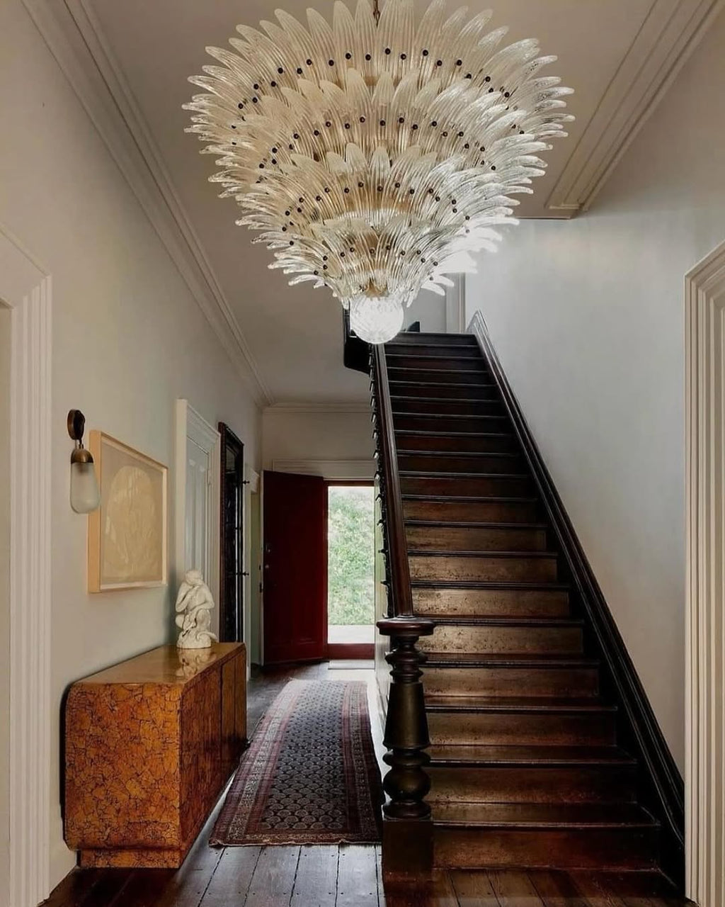 Murano Chandelier – Palmette – 163 Glasses – Smoked