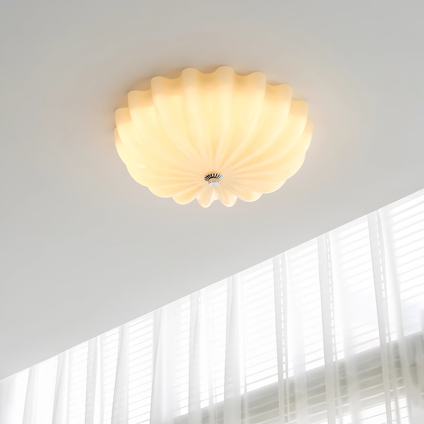 Murano Glass Flush Ceiling Light