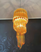 Murano Spiral Prism Glass Chandelier