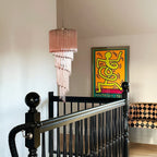 Murano Spiral Prism Glass Chandelier