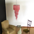 Murano Spiral Prism Glass Chandelier