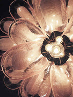 Murano Glass Chandelier – 26 Petals – Pink