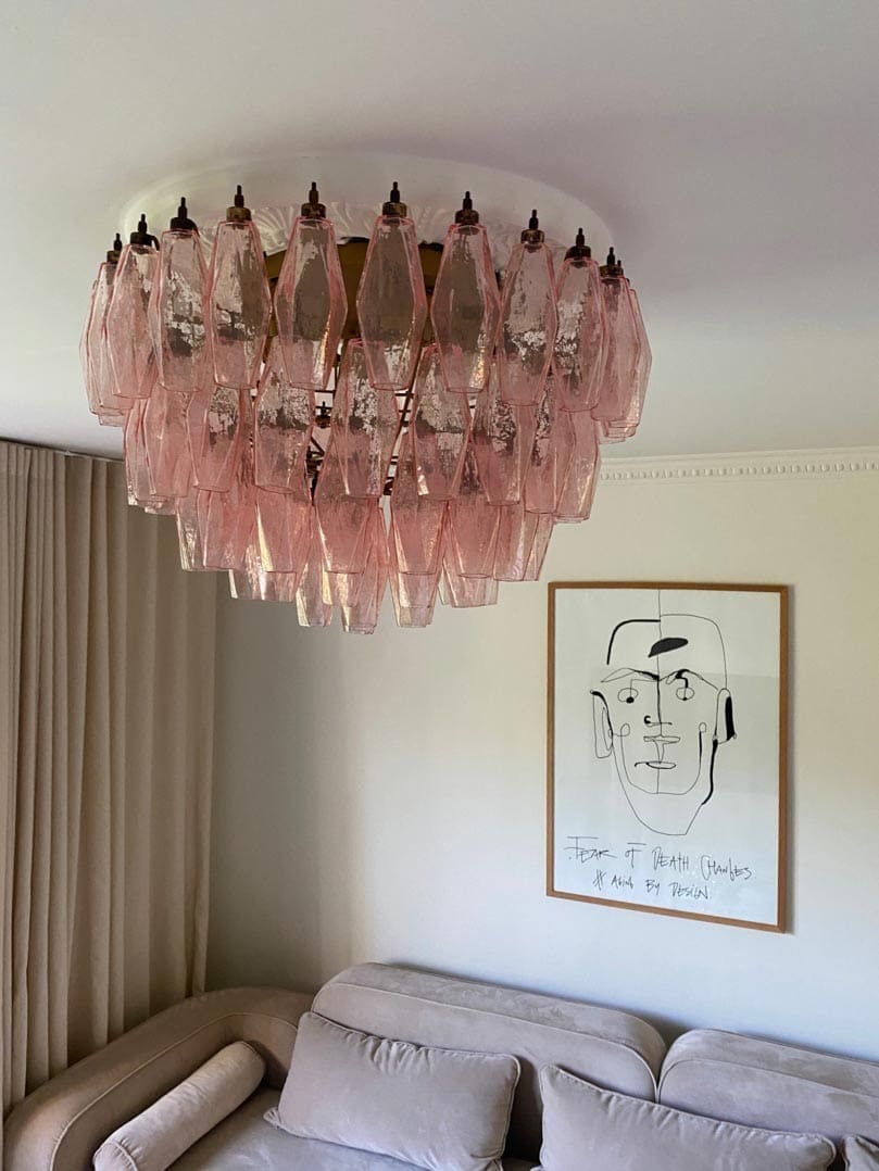 Murano Chandelier – Poliedri – 84 Glasses