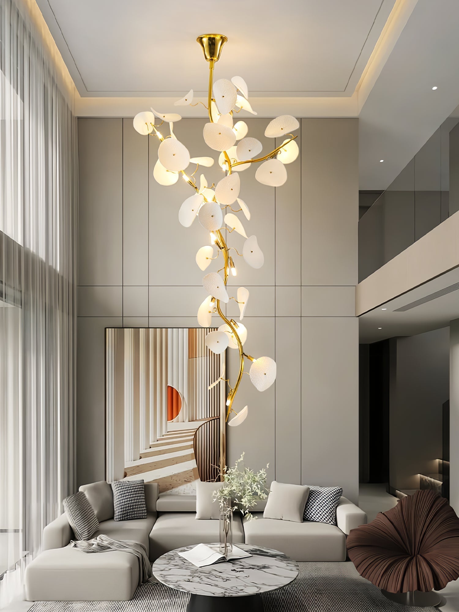 Nebula Petal Chandelier