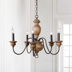 Neddy Wood Chandelier