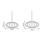 Modern Irregular Bubble Pendant Lamp with Polymer Finish and Steel Structure