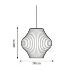 Modern Irregular Bubble Pendant Lamp with Polymer Finish and Steel Structure