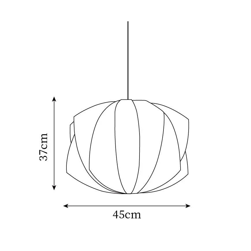 Modern Irregular Bubble Pendant Lamp with Polymer Finish and Steel Structure
