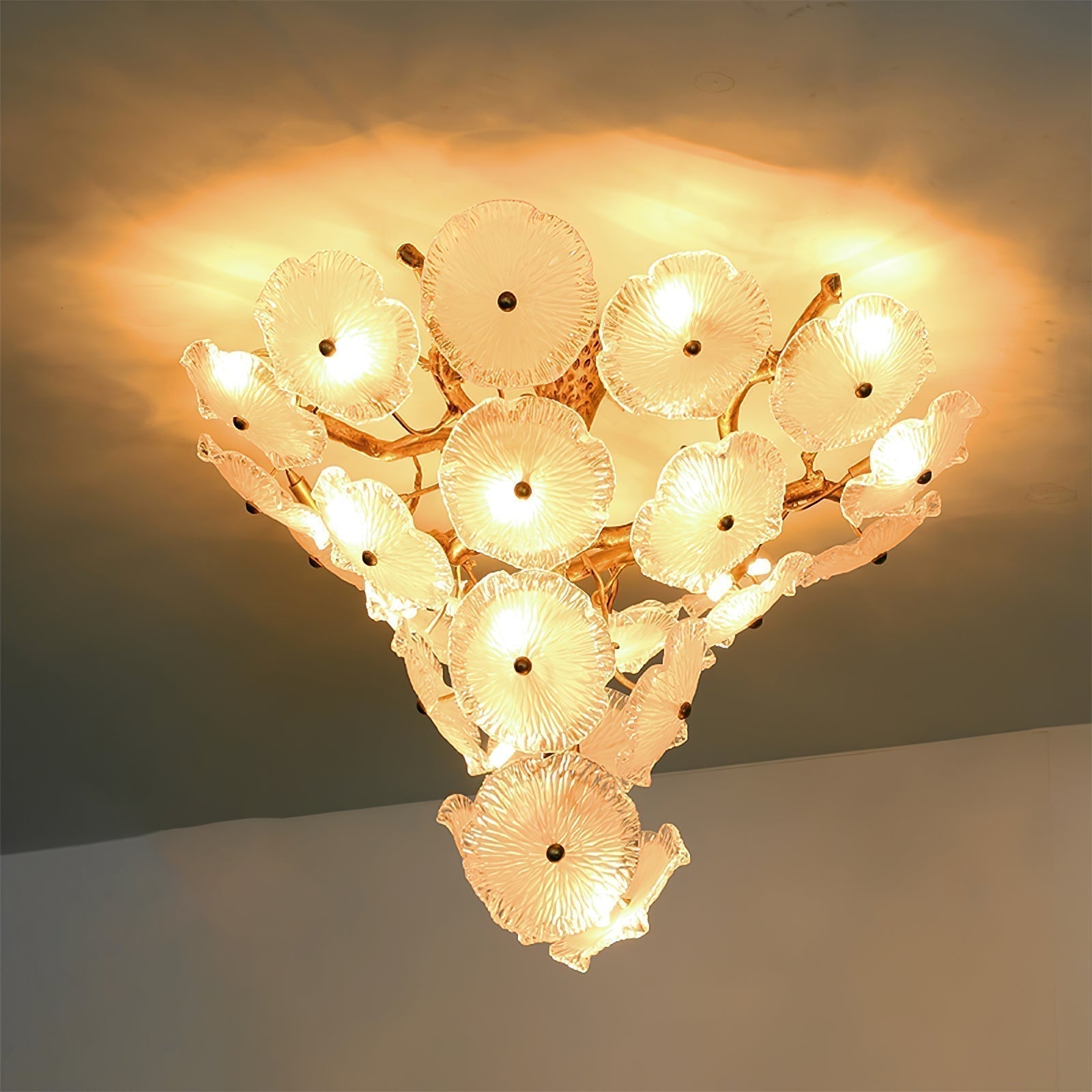 Nenufar Water Lily Branch Chandelier 23.6-Inch31.5"